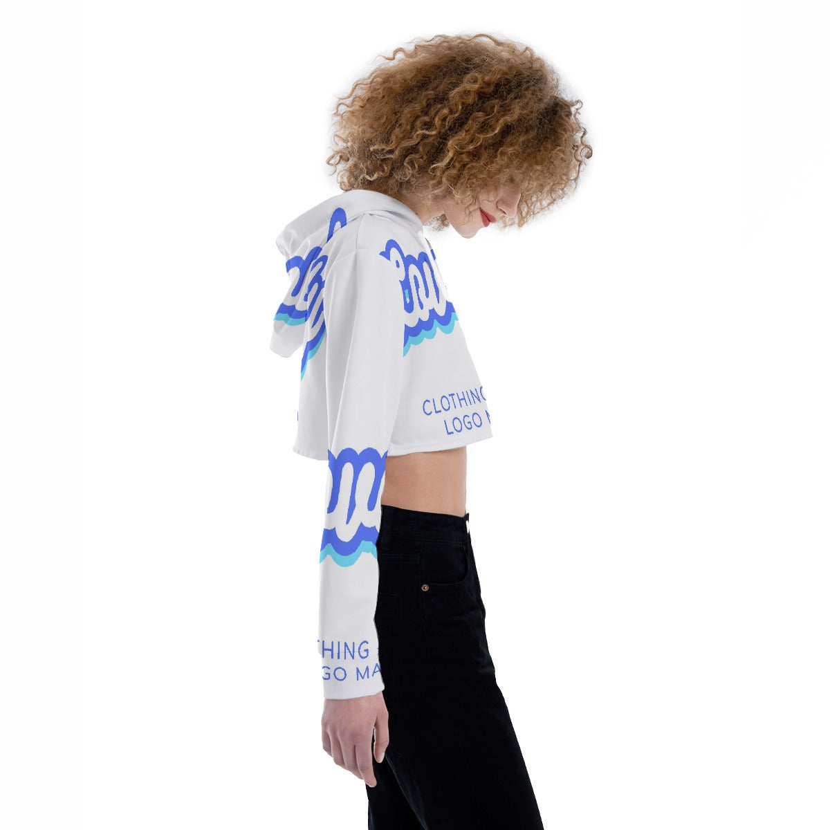 All-Over Print Women's Crop Top Hoodie