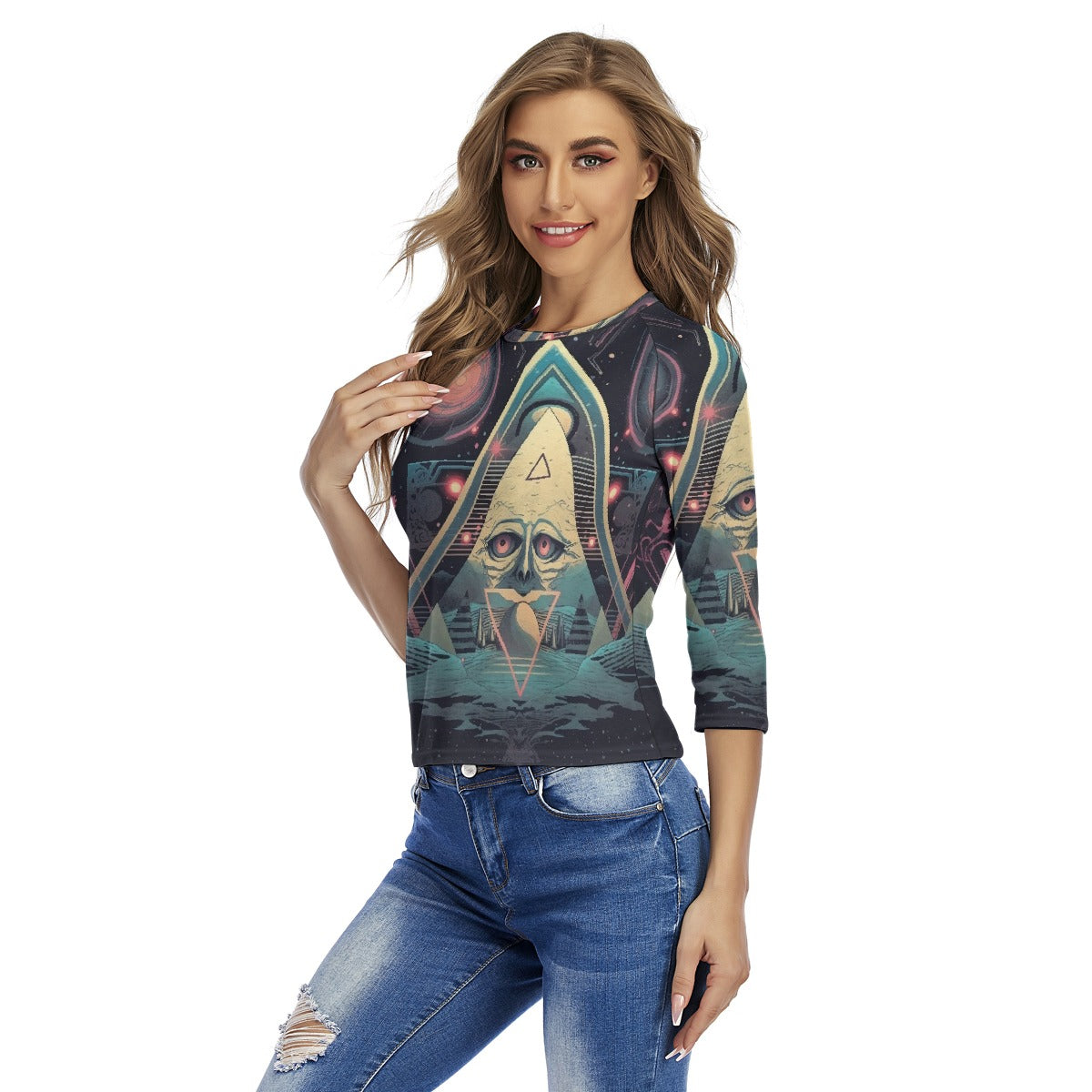 All-Over Print Women's Raglan Sleeves T-shirts