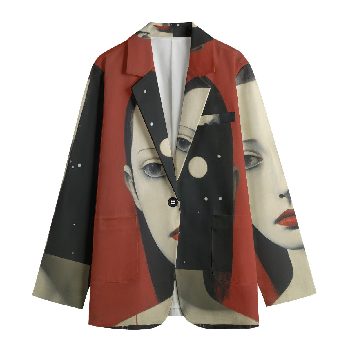 All-Over Print Women's Leisure Blazer