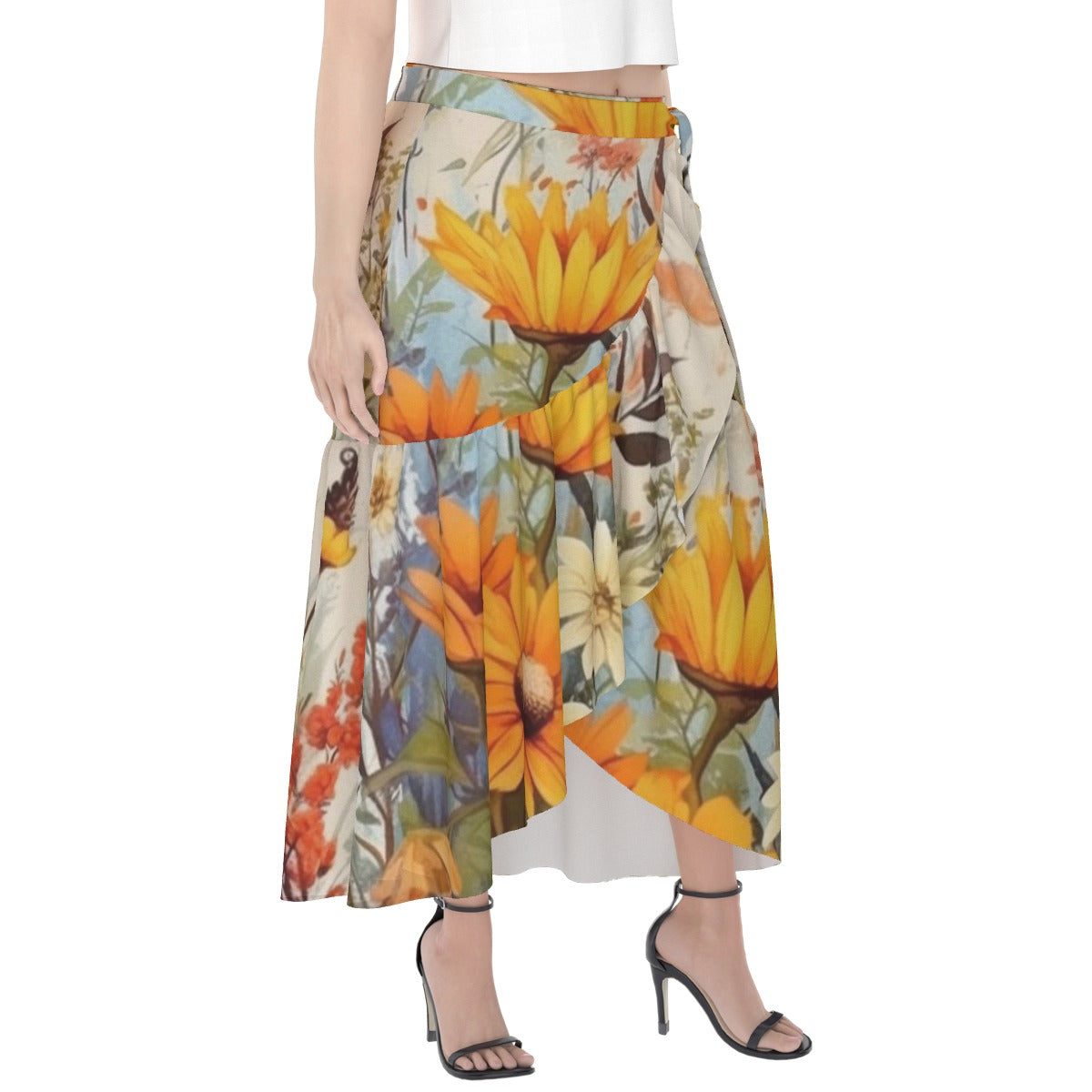 All-Over Print Women's Wrap Skirt