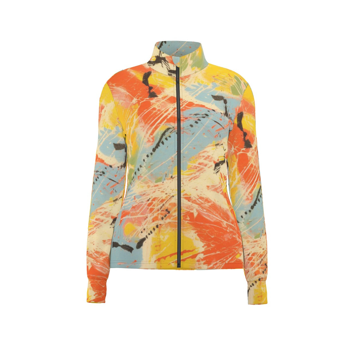 All-Over Print Women's Long Sleeve Thumbhole Jacket