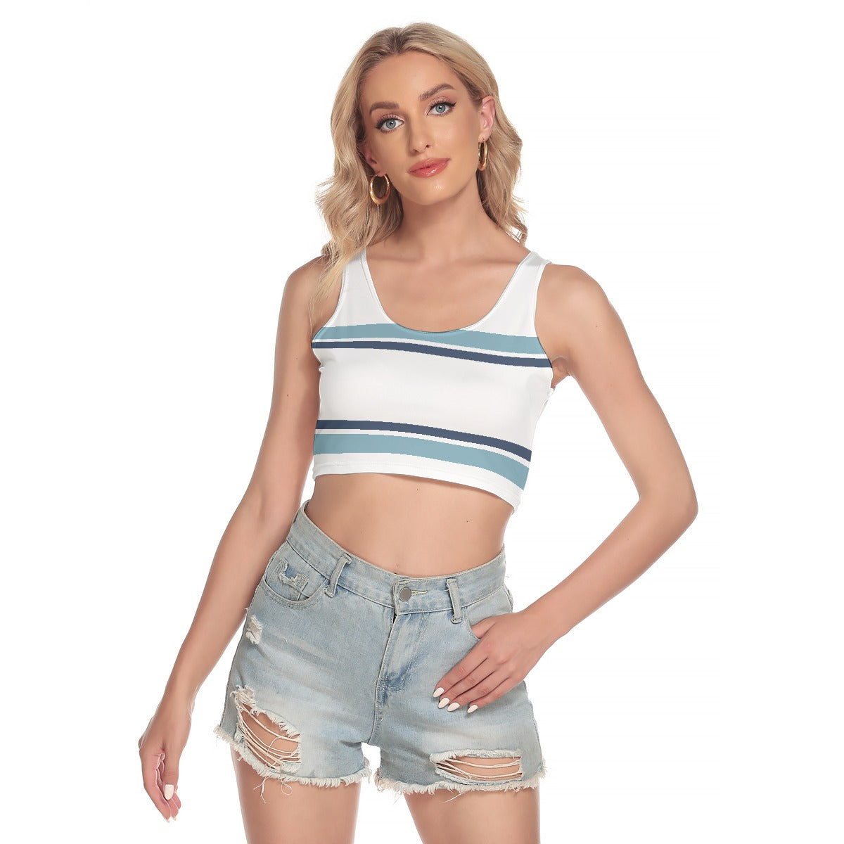 All-Over Print Women's Sport Crop Tank Top