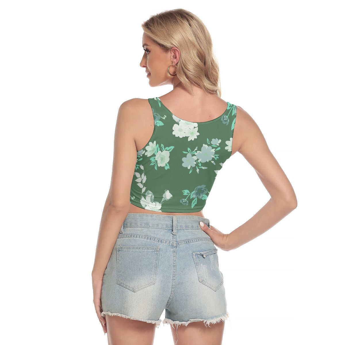 All-Over Print Women's Sport Crop Tank Top