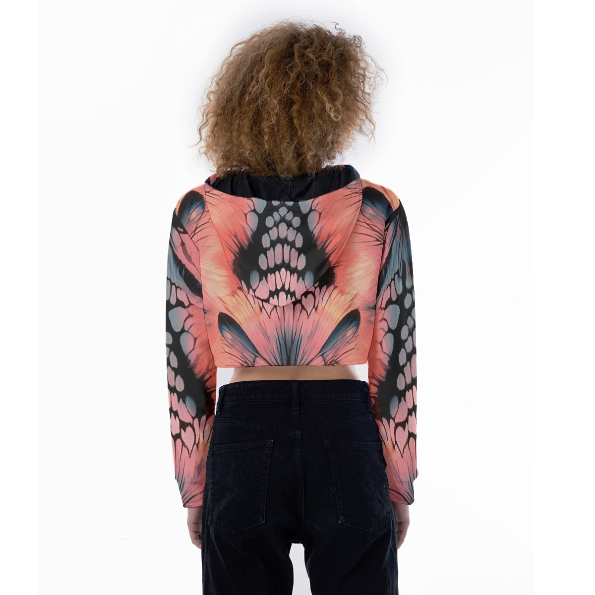 All-Over Print Women's Crop Top Hoodie