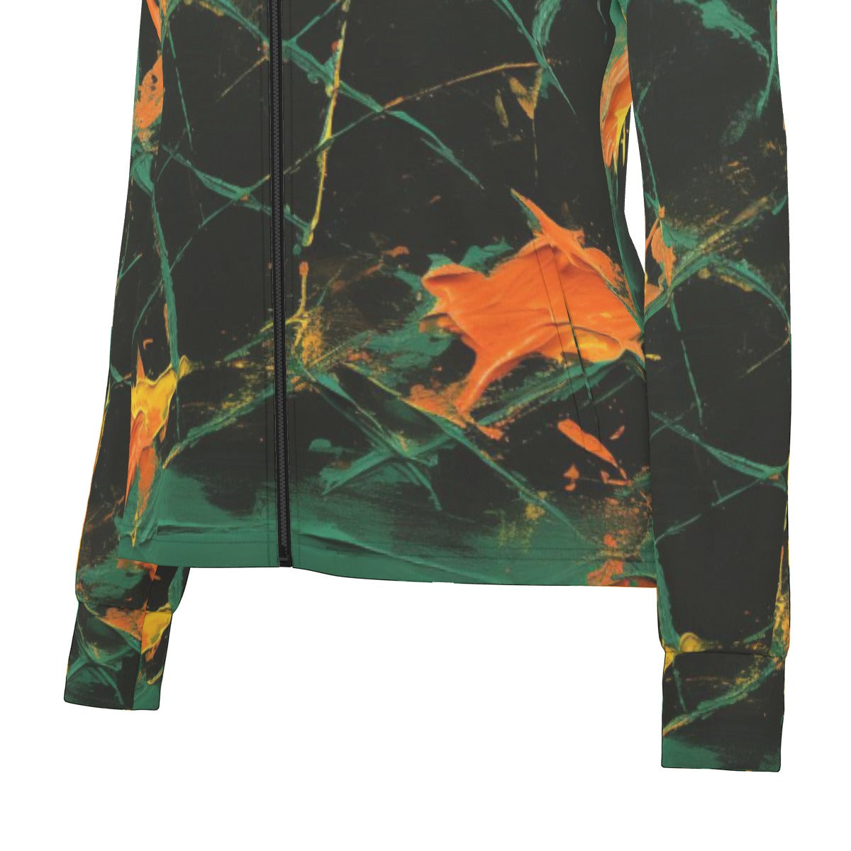 All-Over Print Women's Long Sleeve Thumbhole Jacket