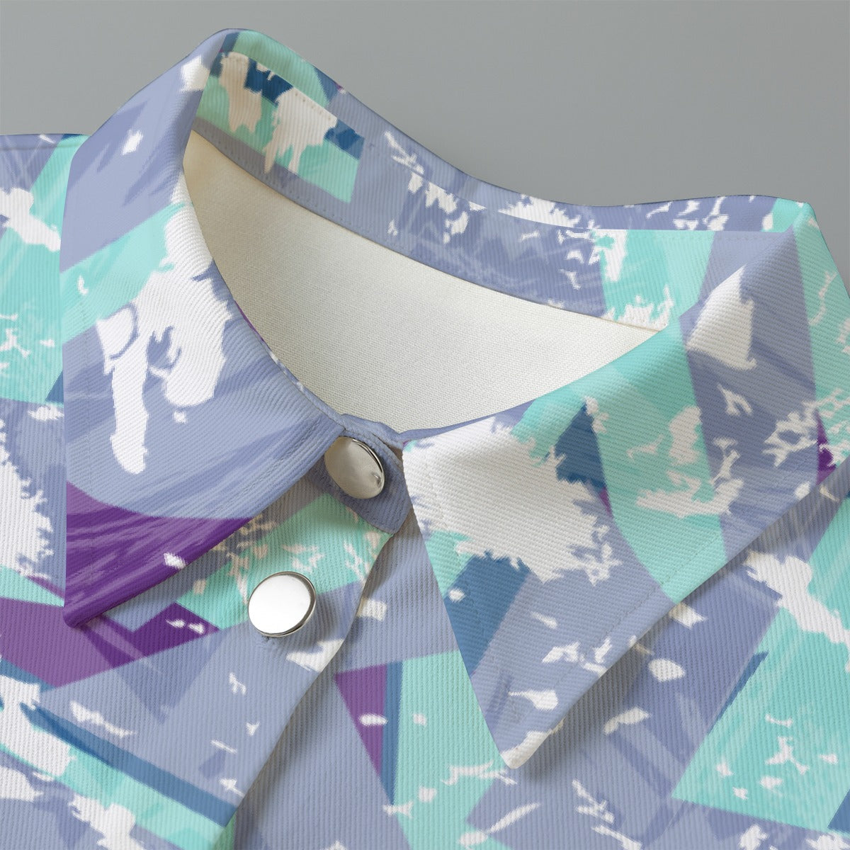 All-Over Print Women's Cropped Jacket | 245GSM Cotton