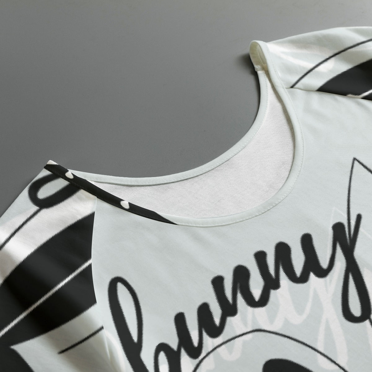 All-Over Print Women's Round Neck T-shirt With Raglan Sleeve