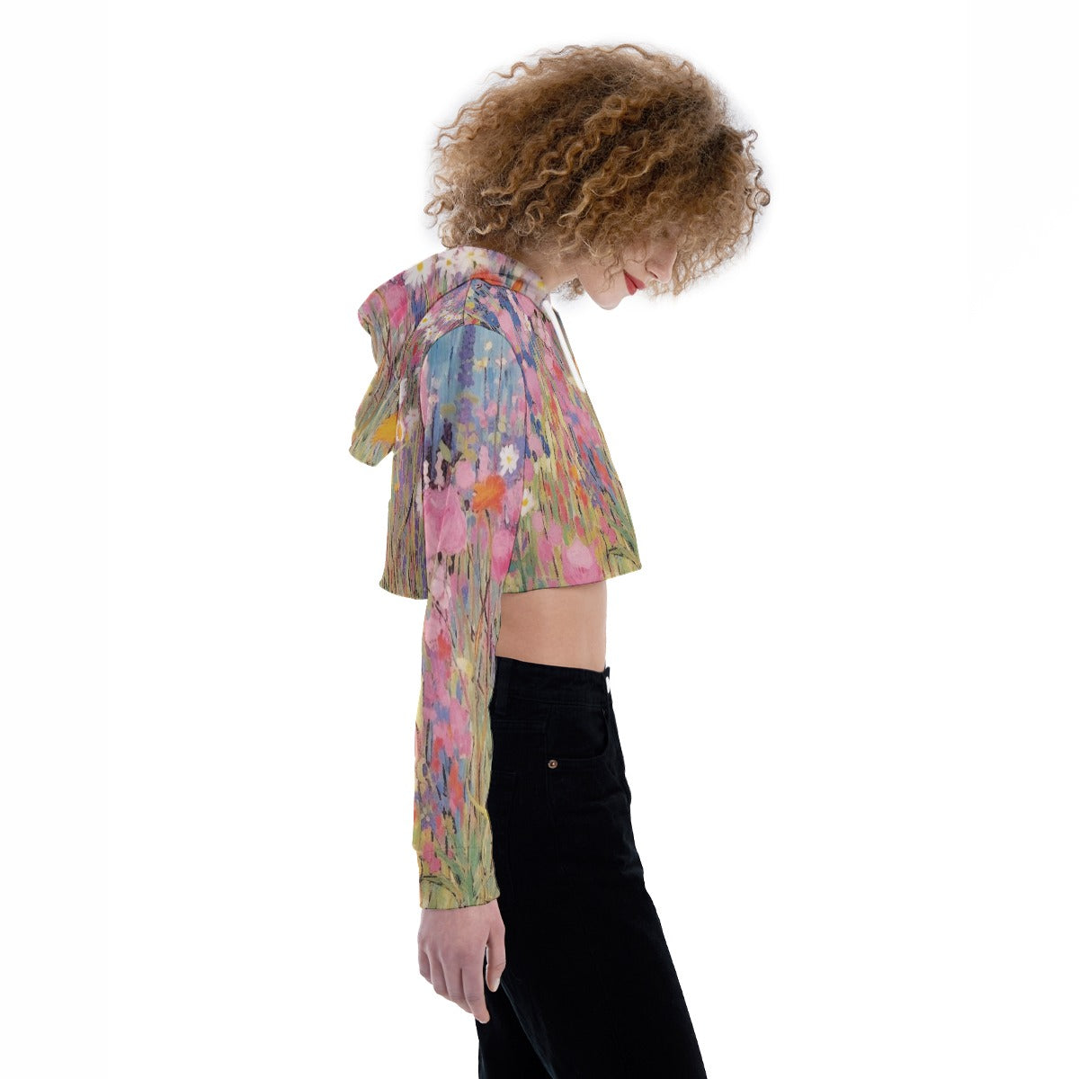 All-Over Print Women's Crop Top Hoodie