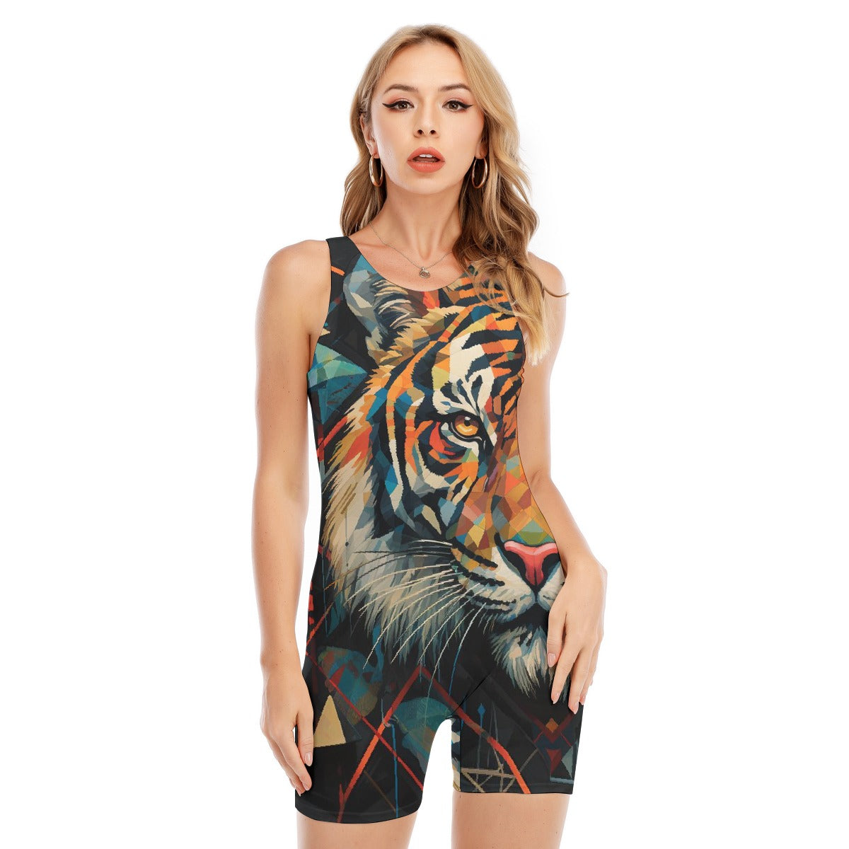 All-Over Print Women's Sleeveless One-piece Swimsuit