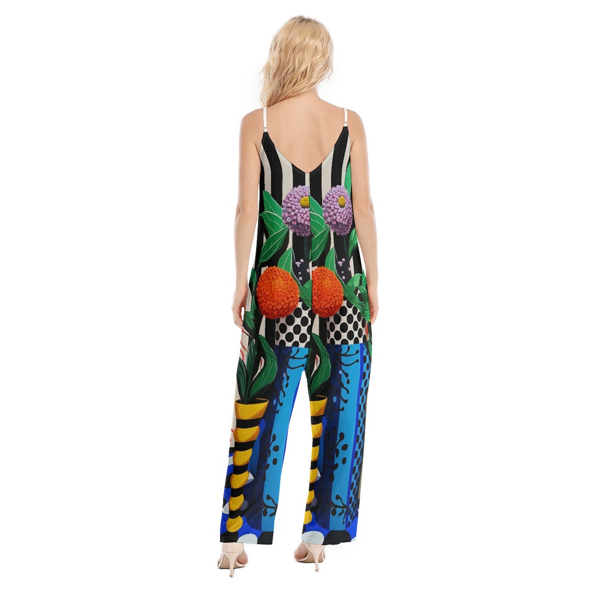 All-Over Print Women's Loose Cami Jumpsuit