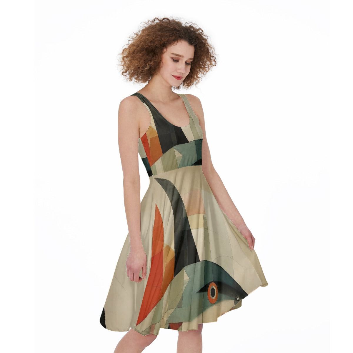 All-Over Print Women's Sleeveless Dress