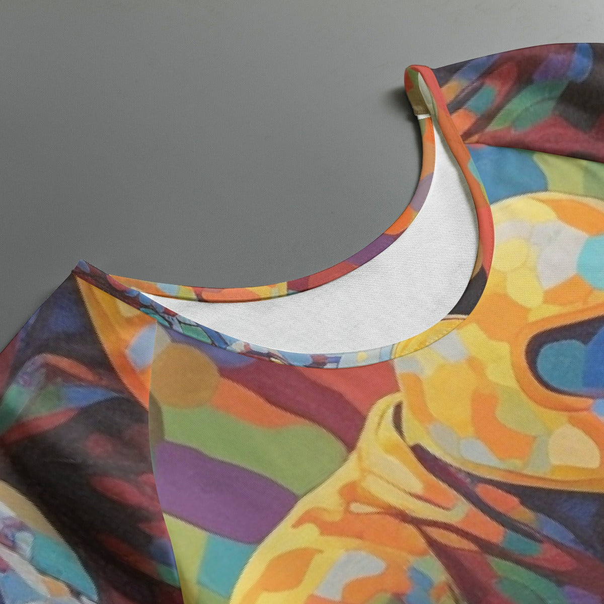 All-Over Print Women's Round Neck T-shirt With Raglan Sleeve