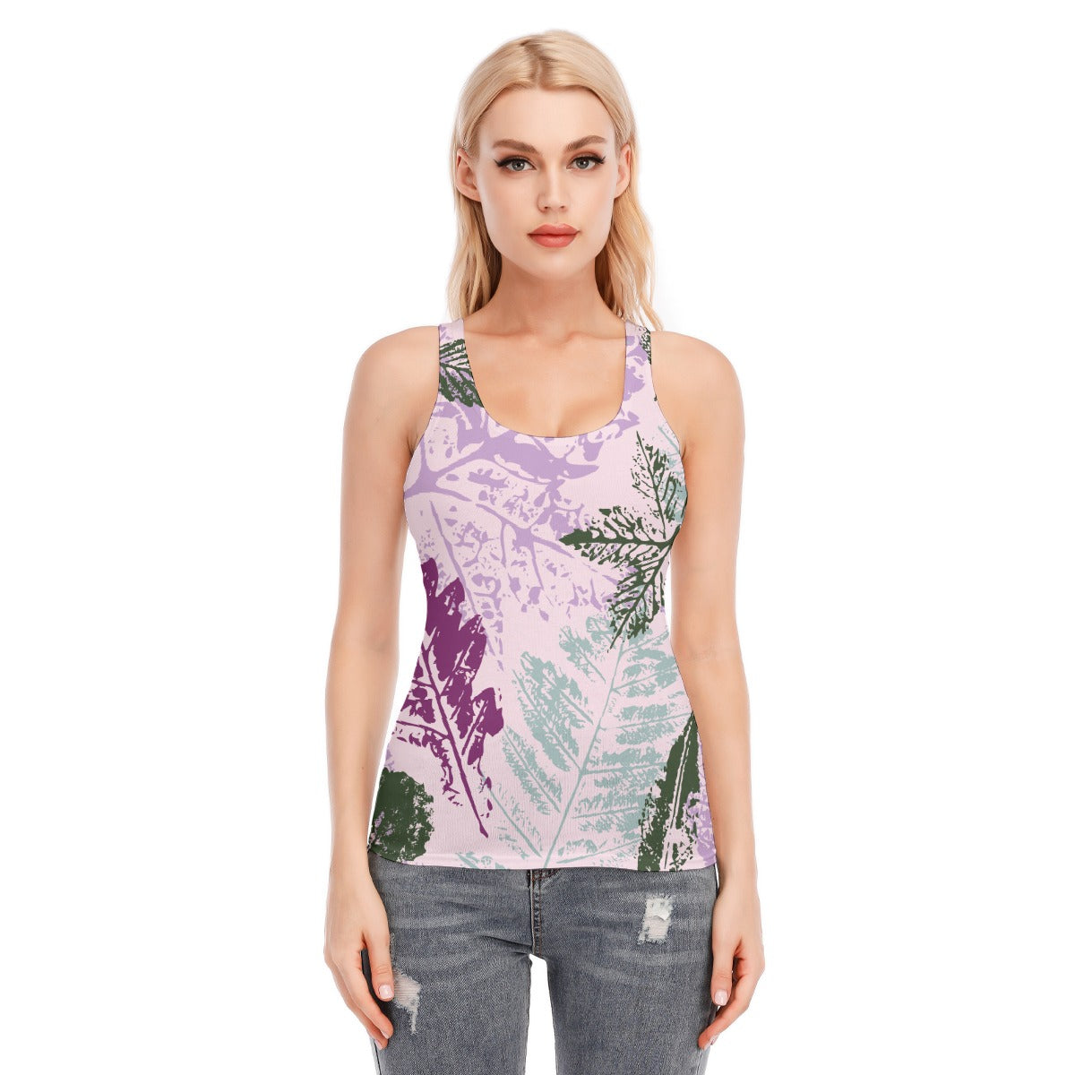 All-Over Print Women's Racer Vest | 190GSM Cotton