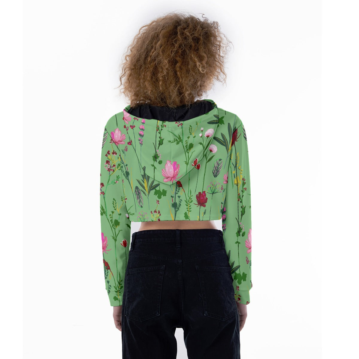 All-Over Print Women's Crop Top Hoodie