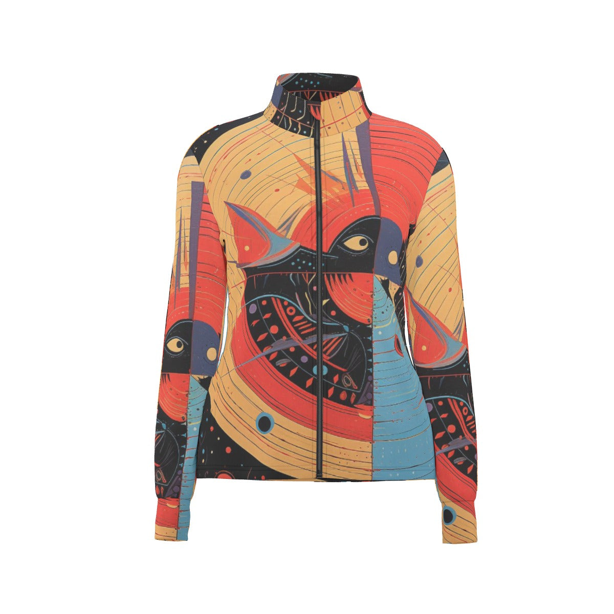 All-Over Print Women's Long Sleeve Thumbhole Jacket