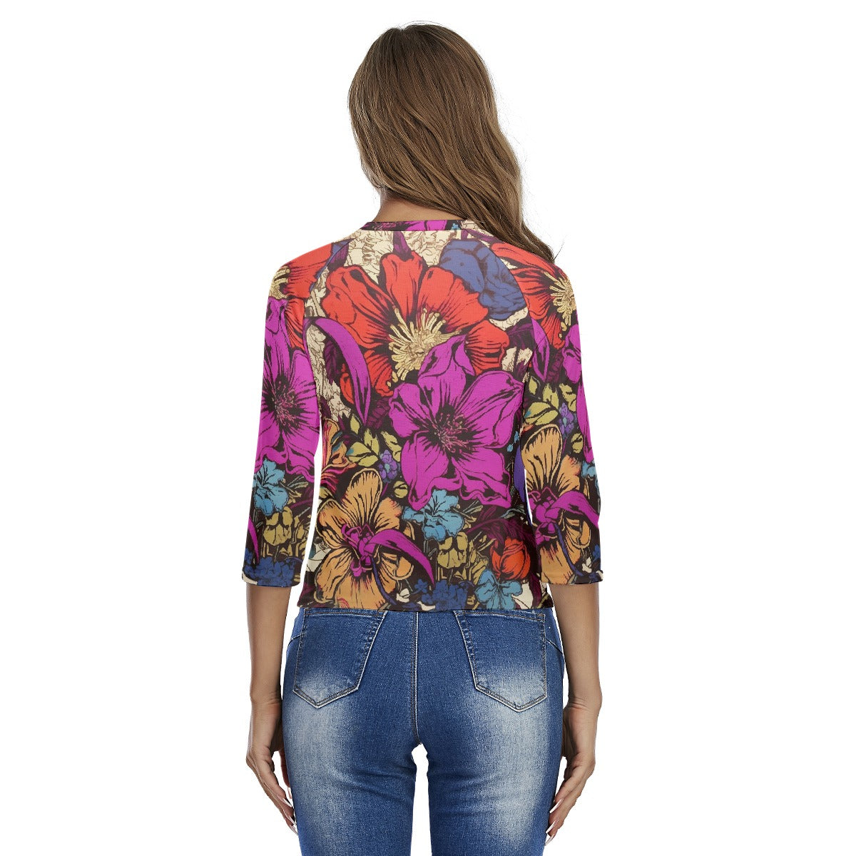 All-Over Print Women's Raglan Sleeves T-shirts