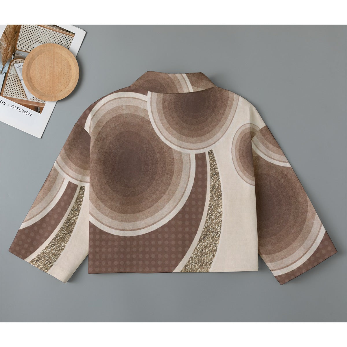 All-Over Print Women's Cropped Jacket | 245GSM Cotton