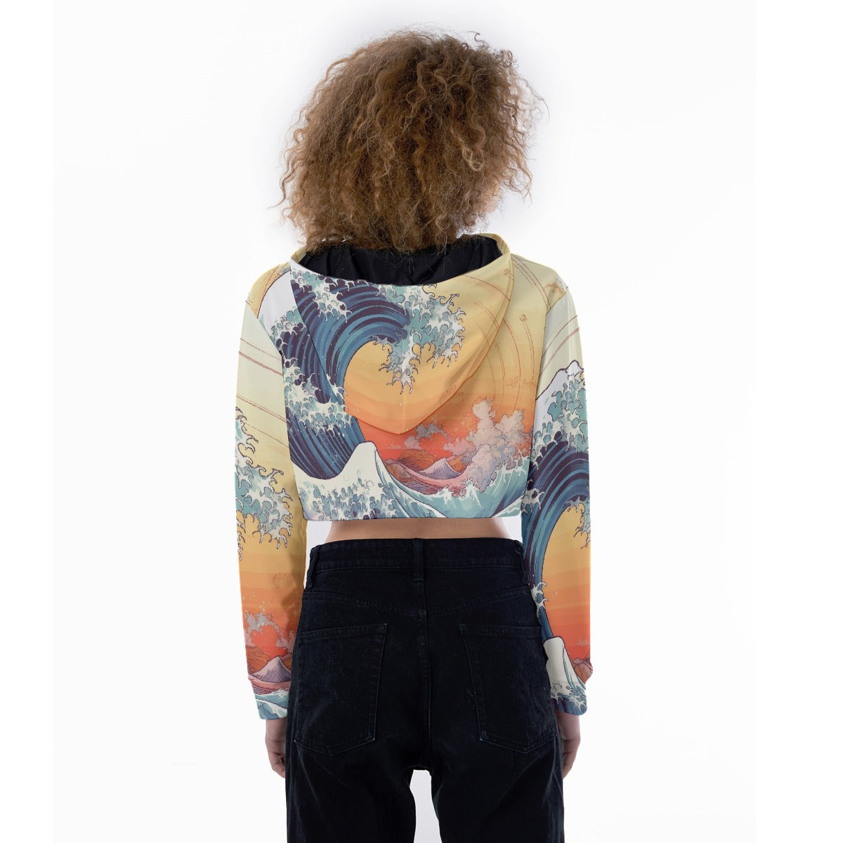 All-Over Print Women's Crop Top Hoodie