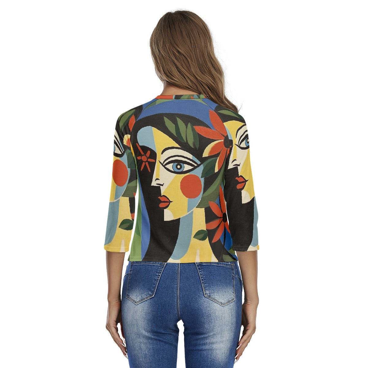 All-Over Print Women's Raglan Sleeves T-shirts