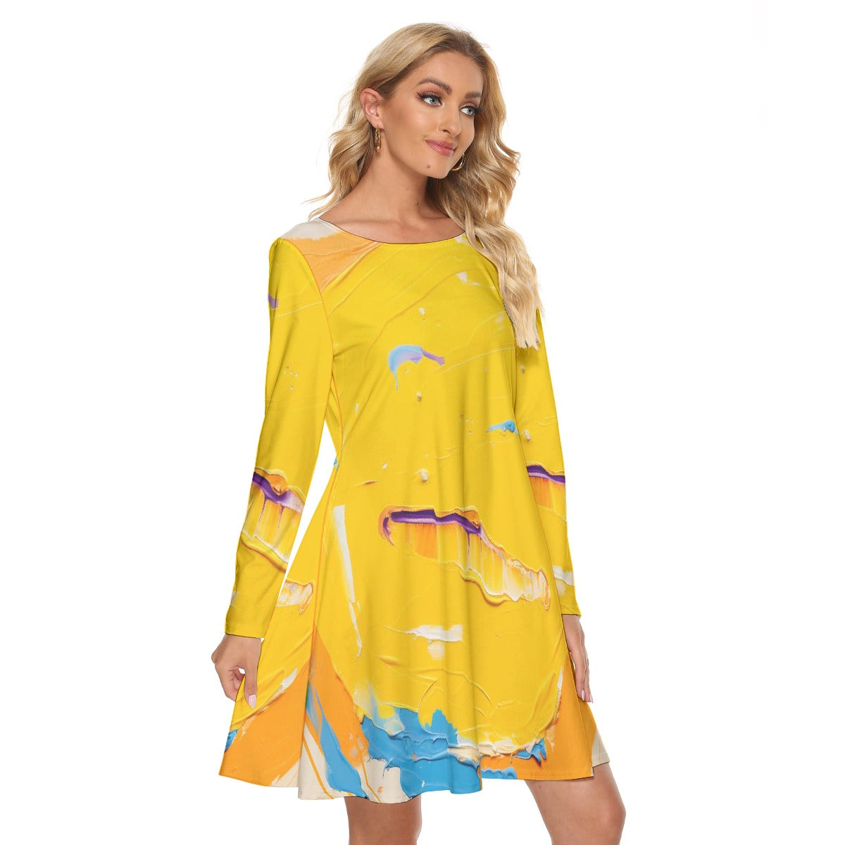 All-Over Print Women's Crew Neck Dress