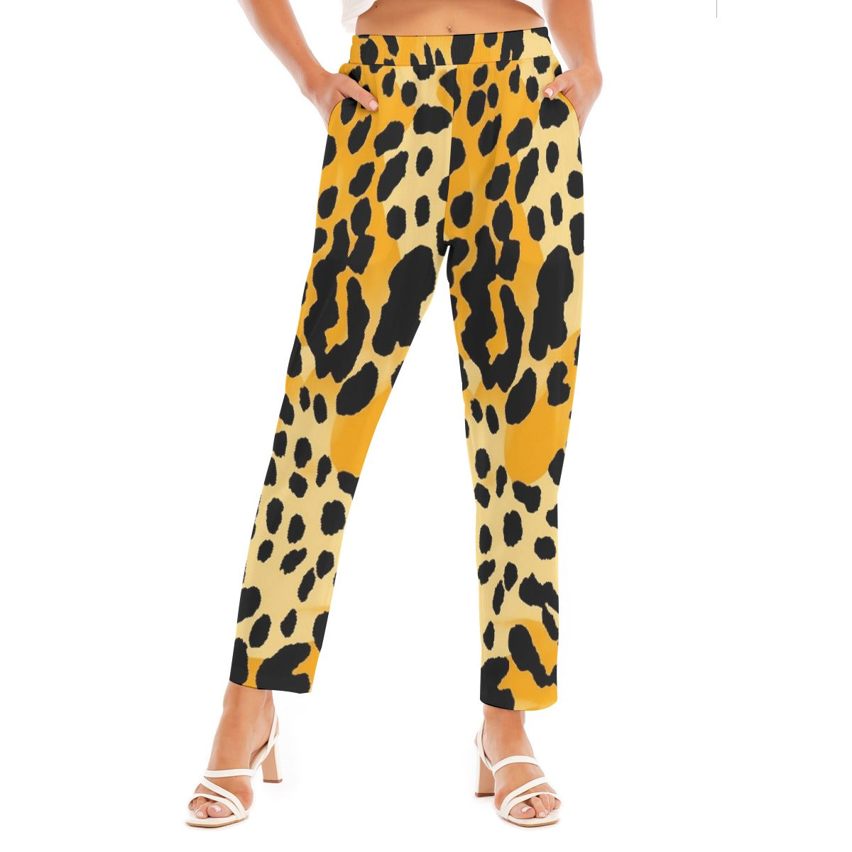 All-Over Print Women's Loose Straight-leg Pants