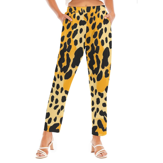 All-Over Print Women's Loose Straight-leg Pants