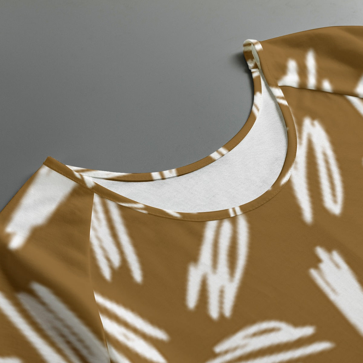 All-Over Print Women's Round Neck T-shirt With Raglan Sleeve