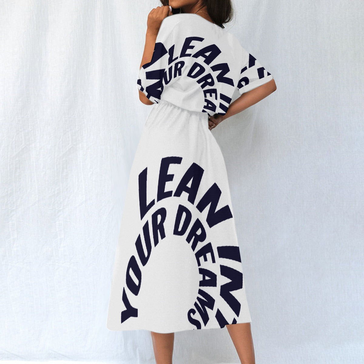 All-Over Print Women's Elastic Waist Dress