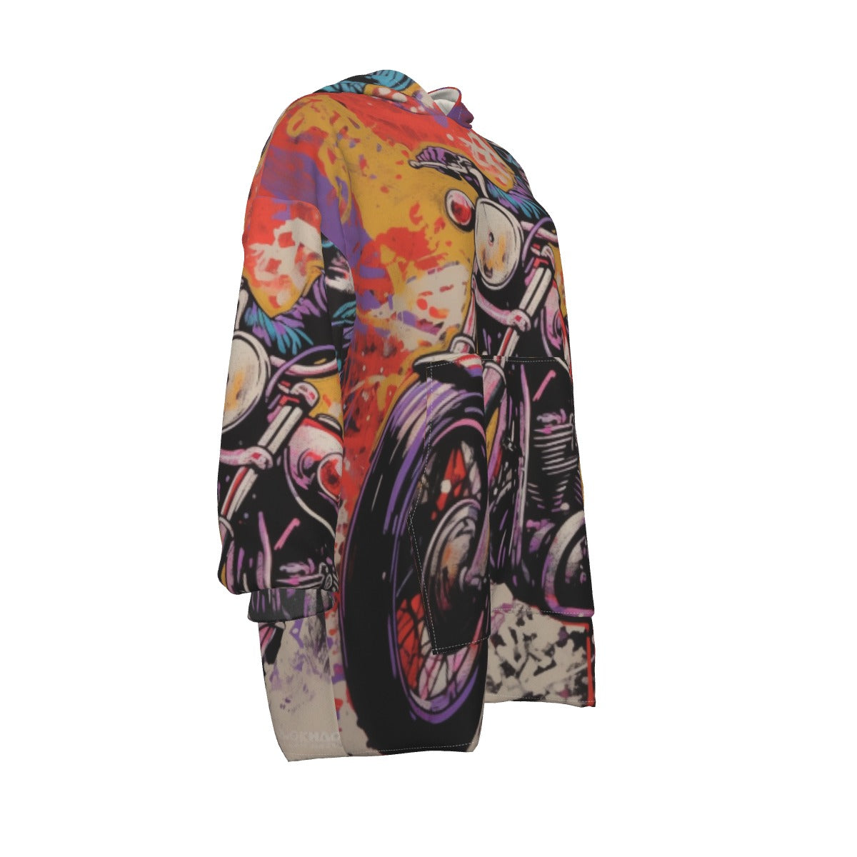 All-Over Print Women's Sherpa Fleece Hoodie Blanket