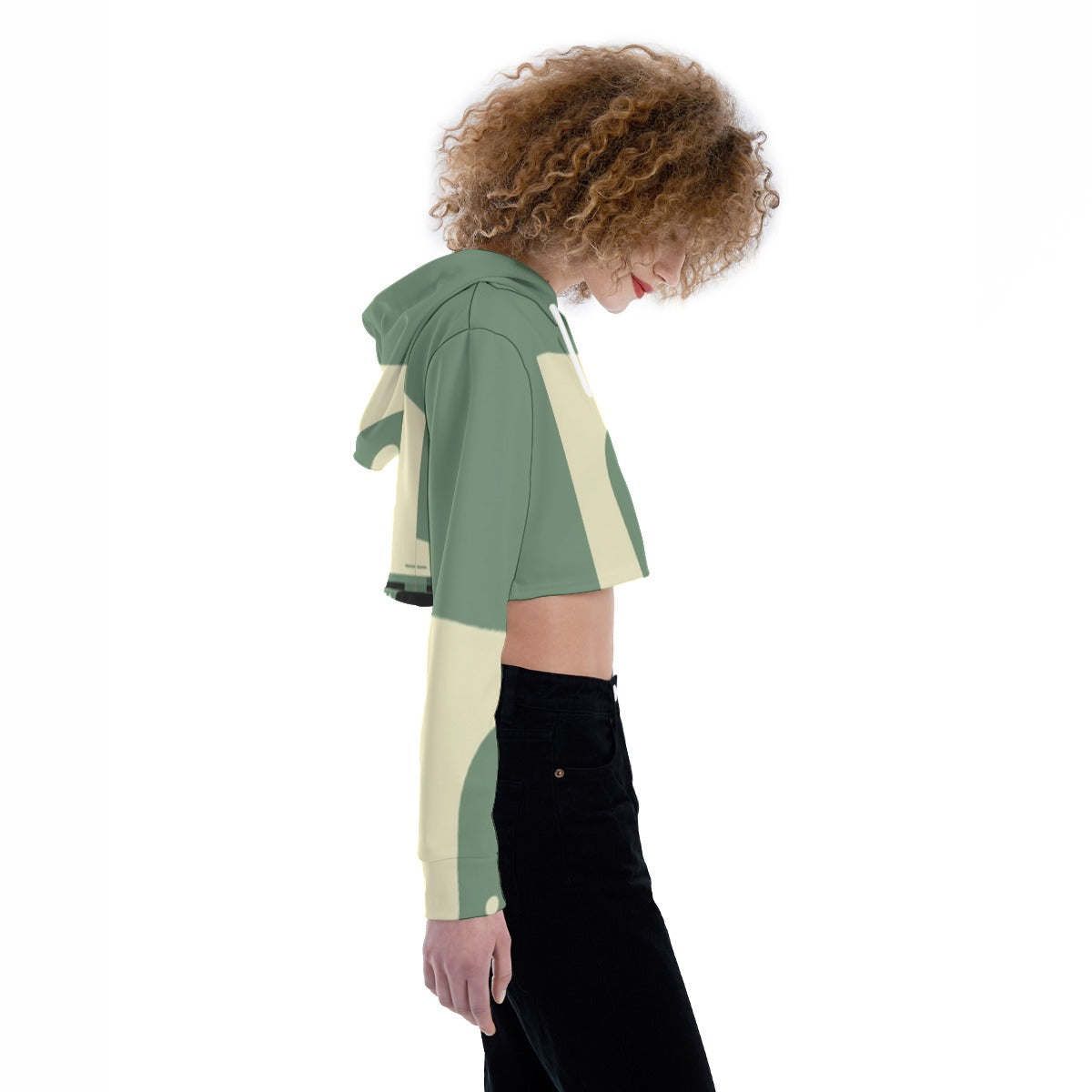 All-Over Print Women's Crop Top Hoodie