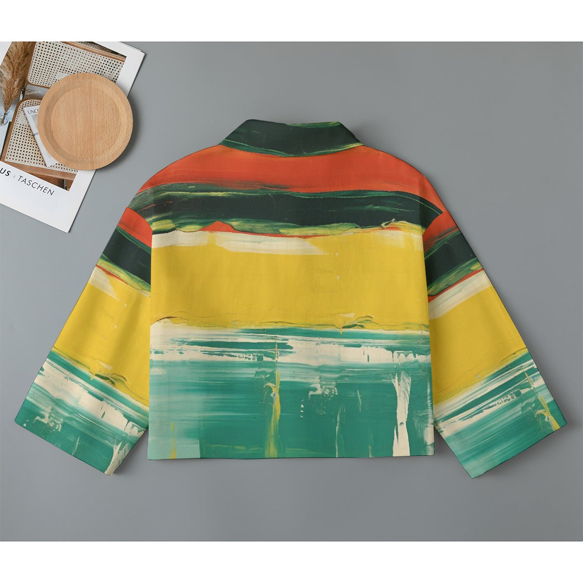 All-Over Print Women's Cropped Jacket | 245GSM Cotton