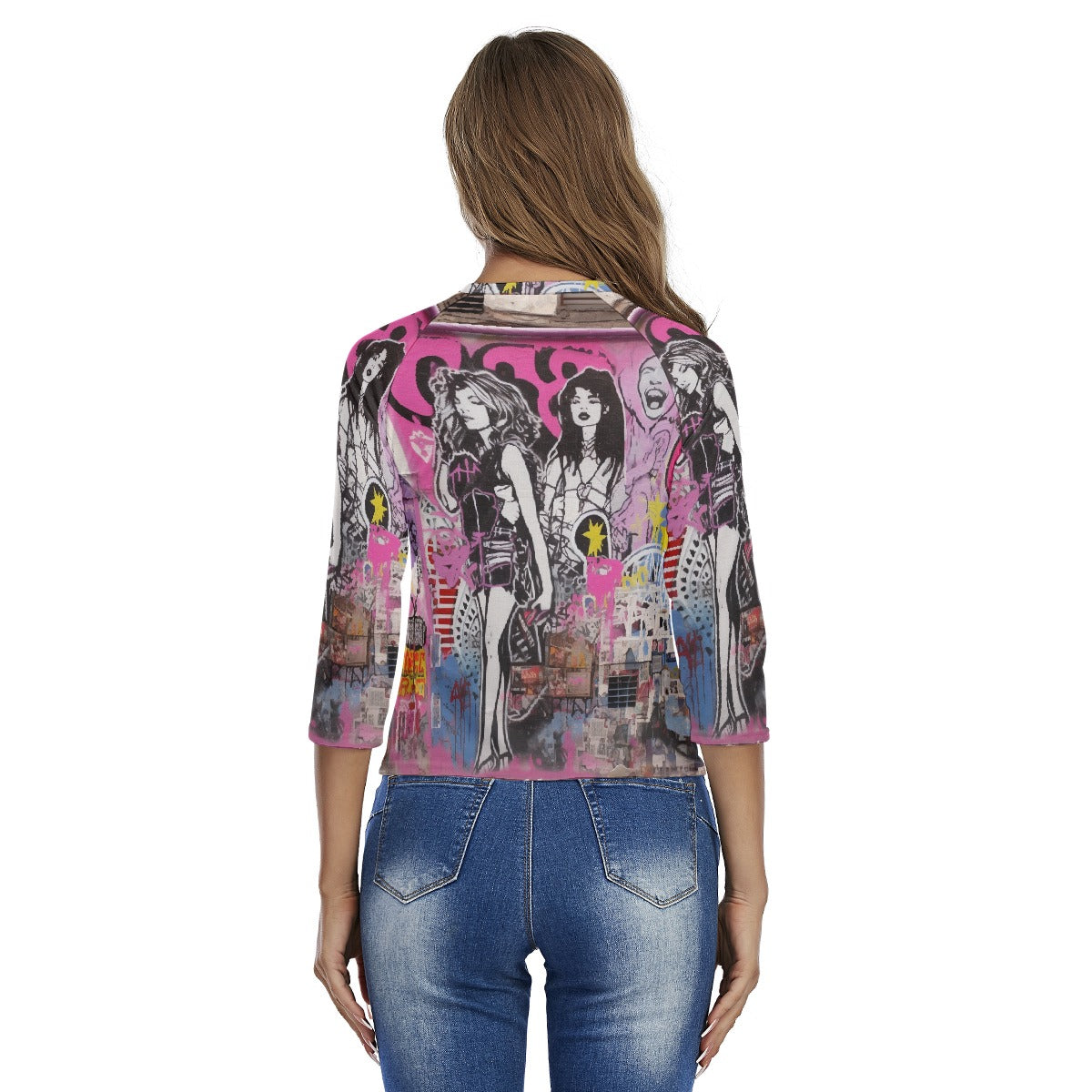 All-Over Print Women's Raglan Sleeves T-shirts