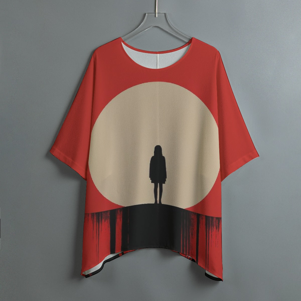 All-Over Print Women's Bat Sleeve Shirt