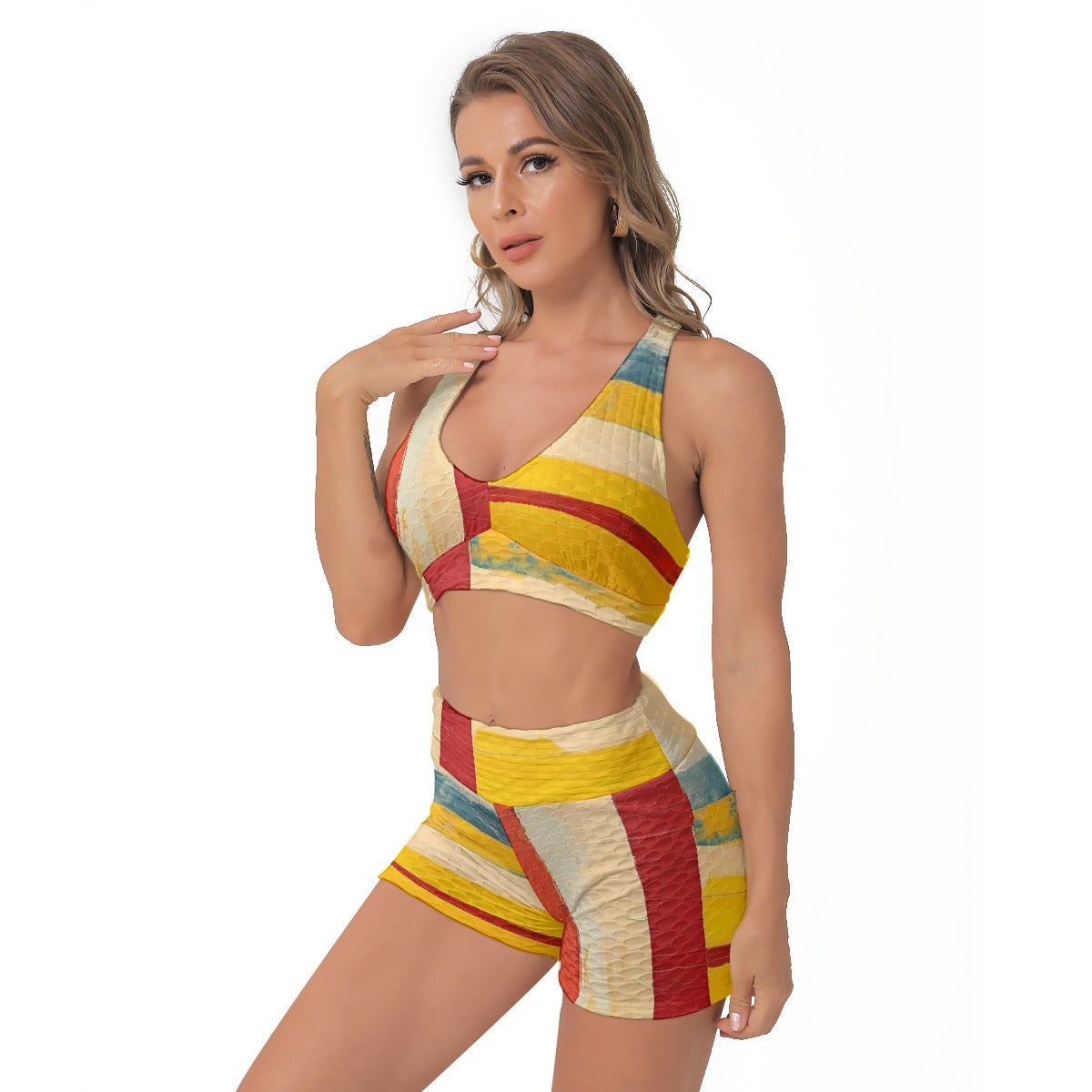 All-Over Print Women's Sports Bra Suit