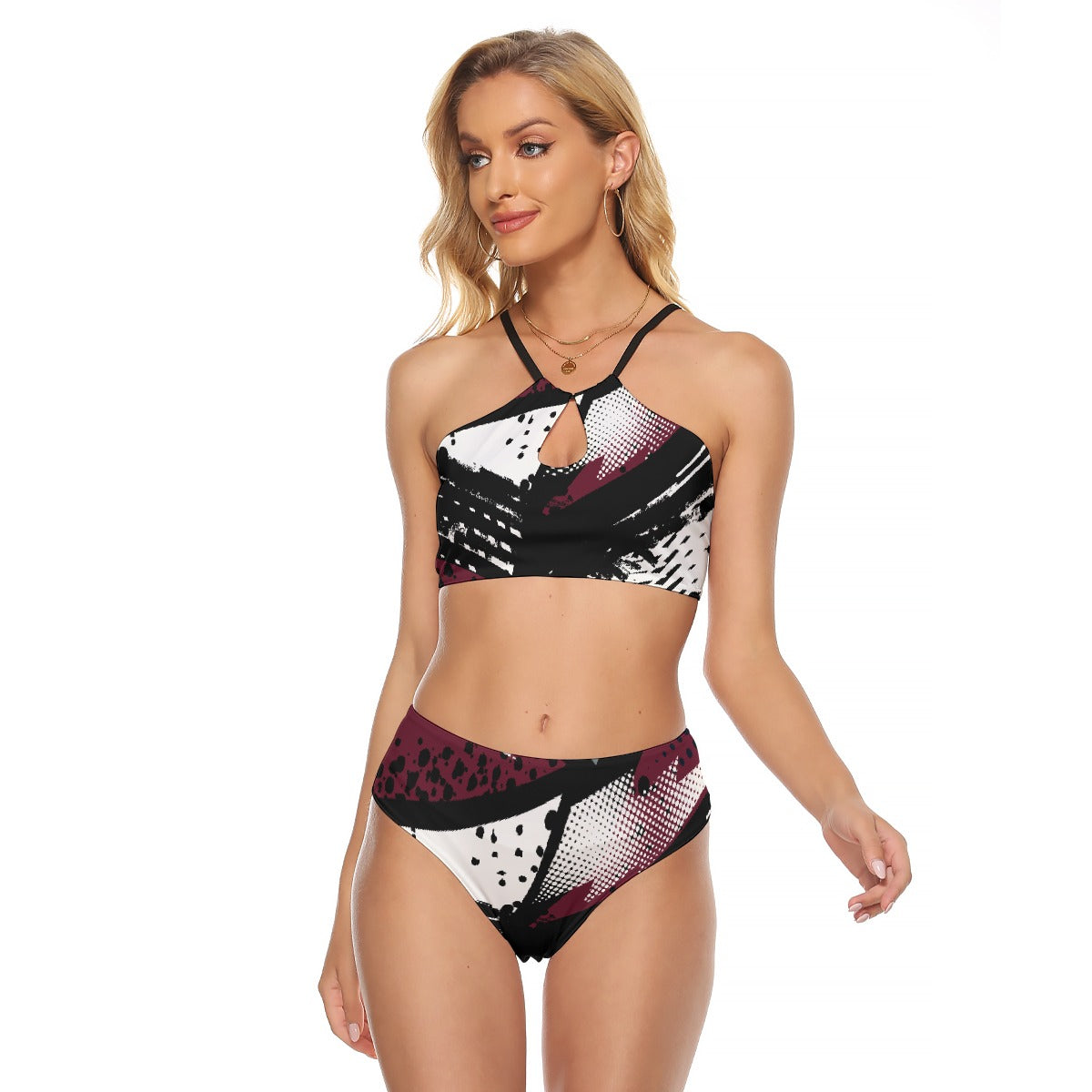 All-Over Print Women's Cami Keyhole One-piece Swimsuit