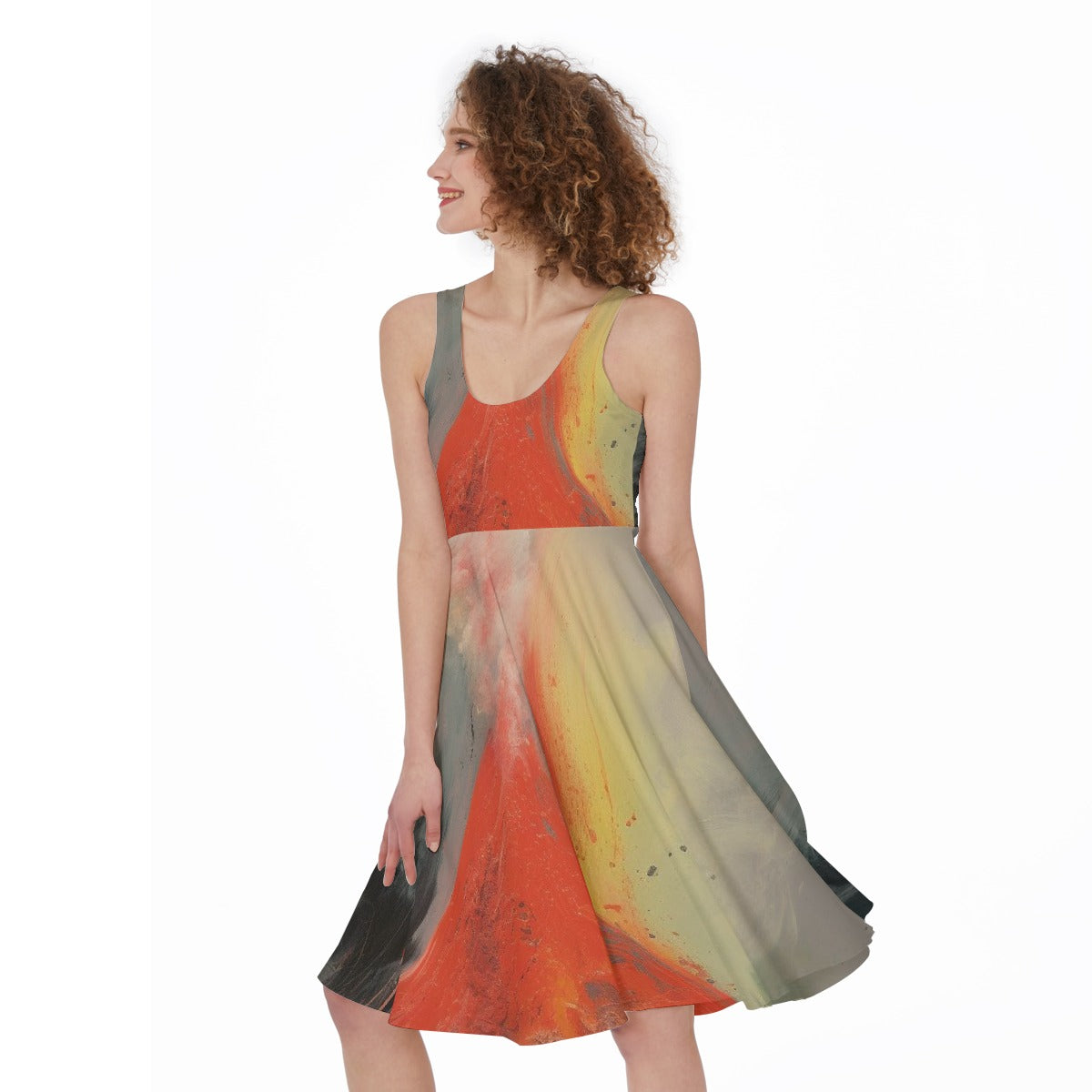 All-Over Print Women's Sleeveless Dress