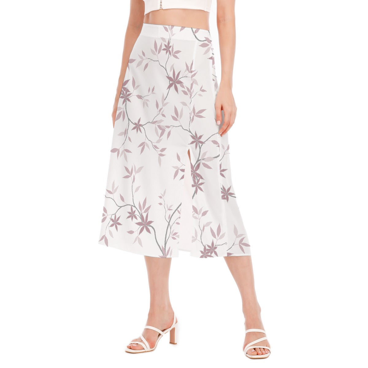 All-Over Print Women's High Slit Long Skirt