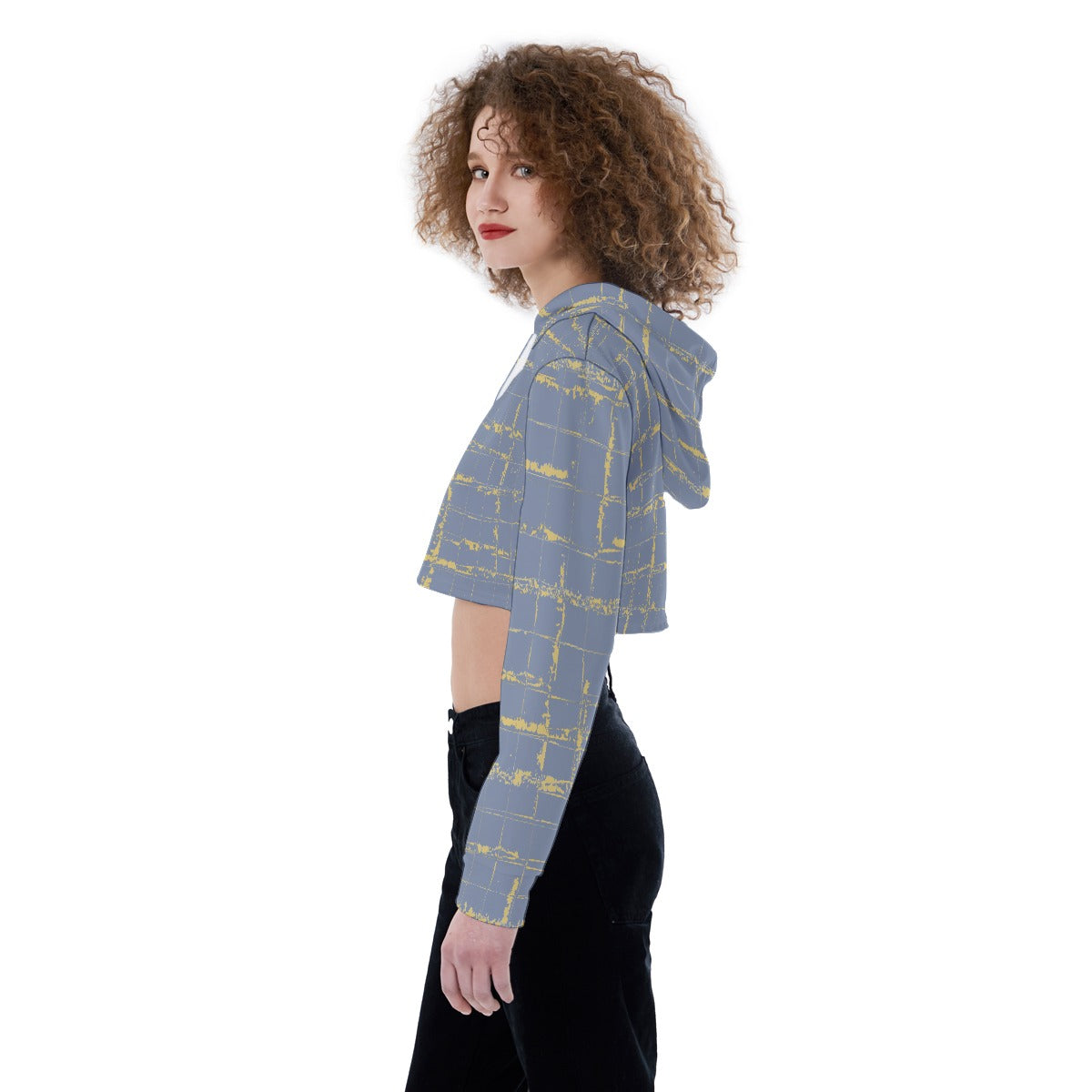 All-Over Print Women's Crop Top Hoodie