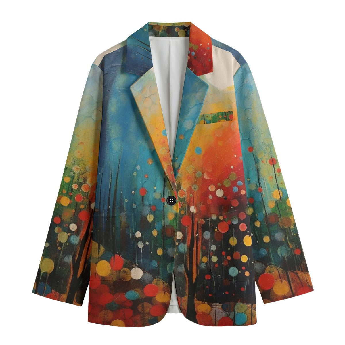 All-Over Print Women's Leisure Blazer
