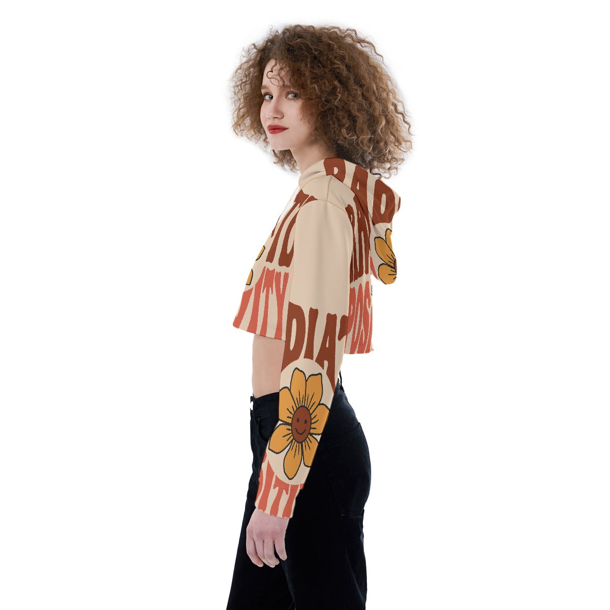 All-Over Print Women's Crop Top Hoodie