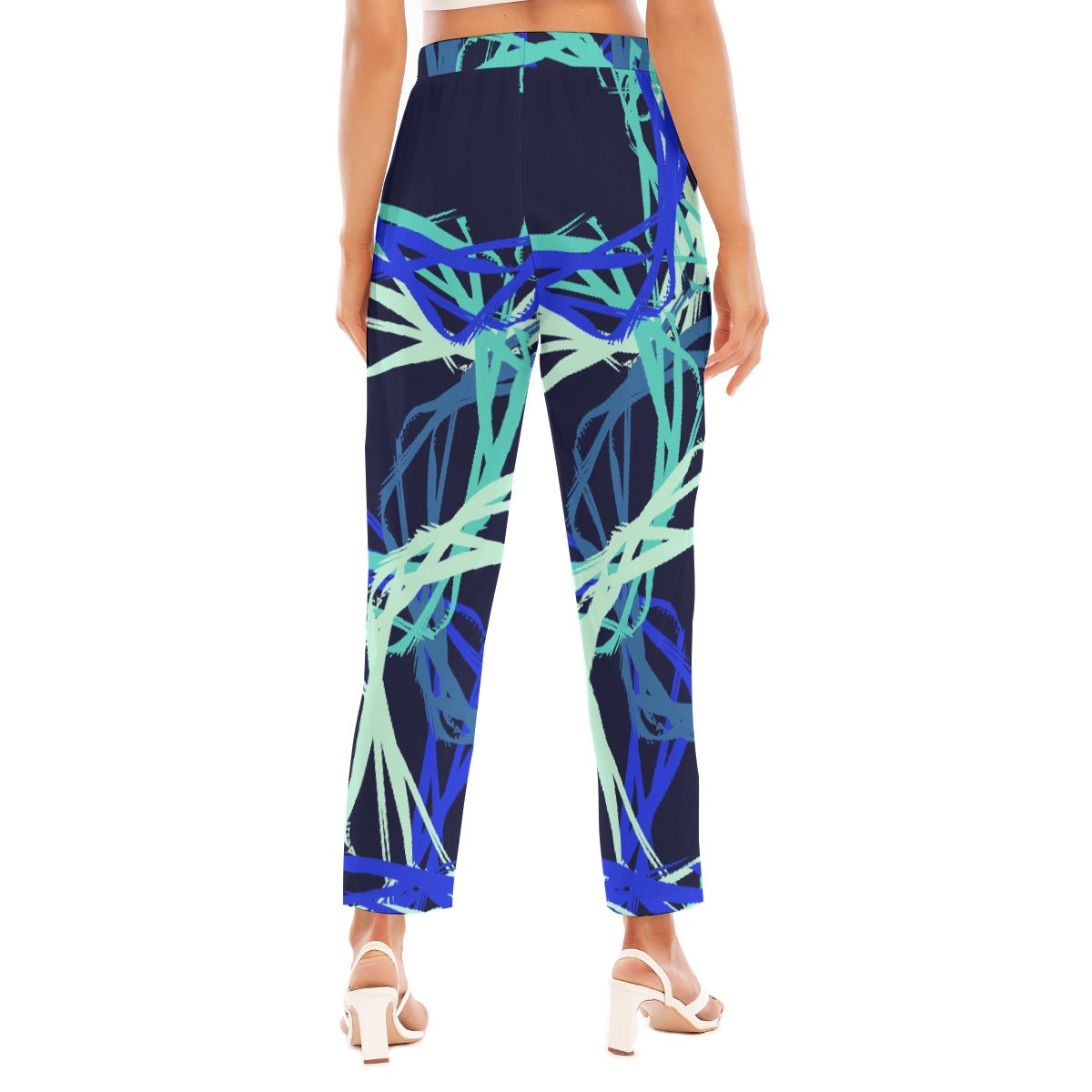 All-Over Print Women's Loose Straight-leg Pants