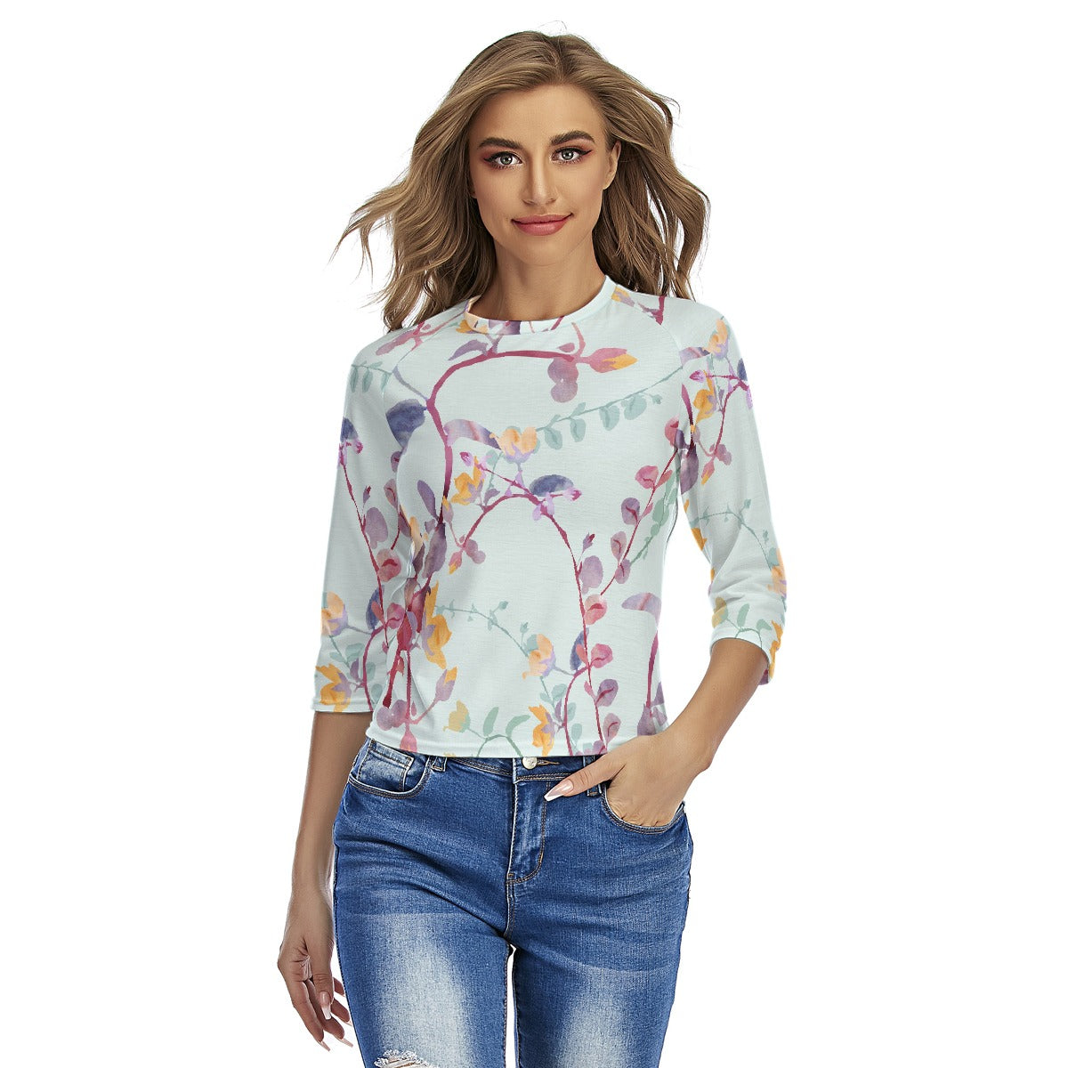 All-Over Print Women's Raglan Sleeves T-shirts