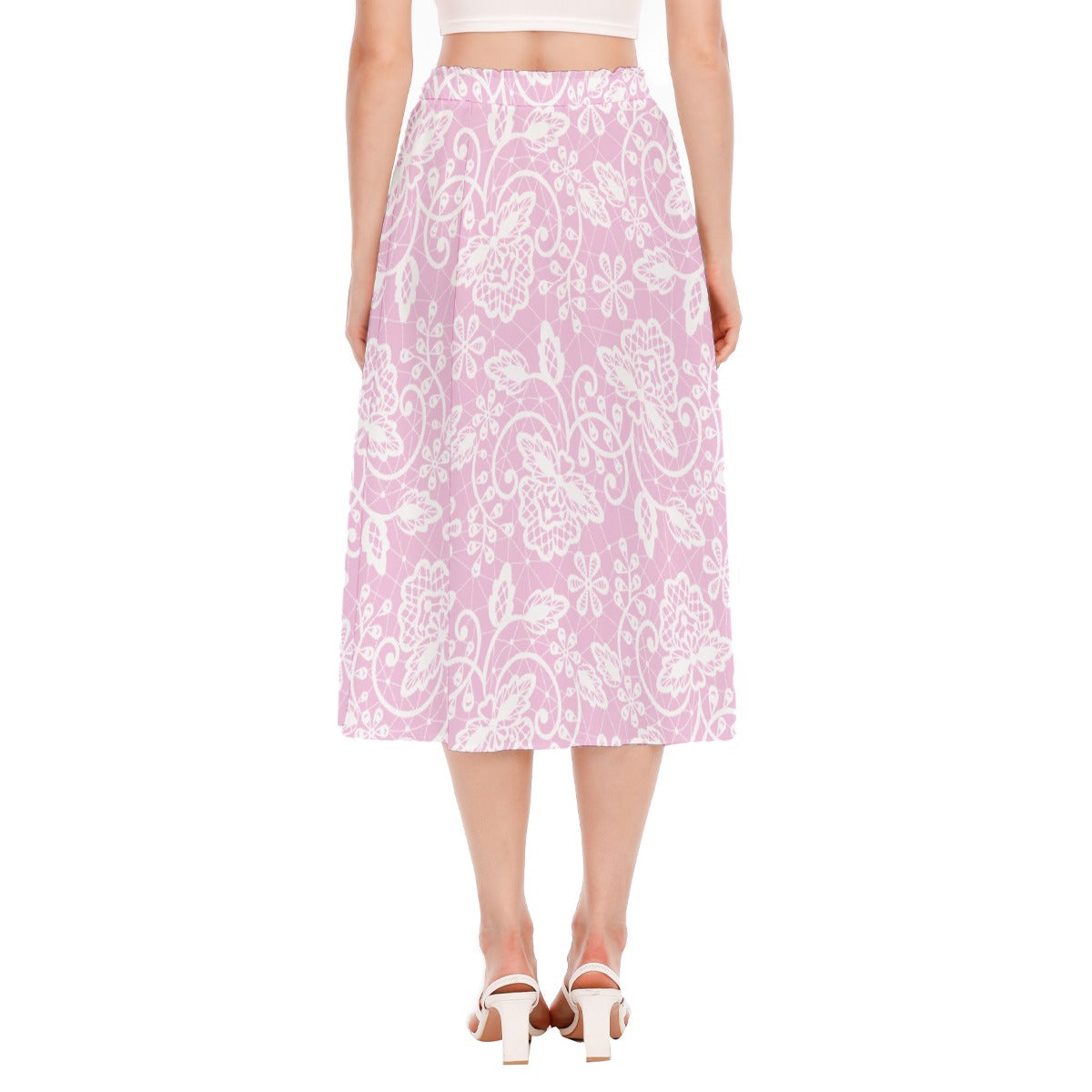 All-Over Print Women's Long Section Chiffon Skirt
