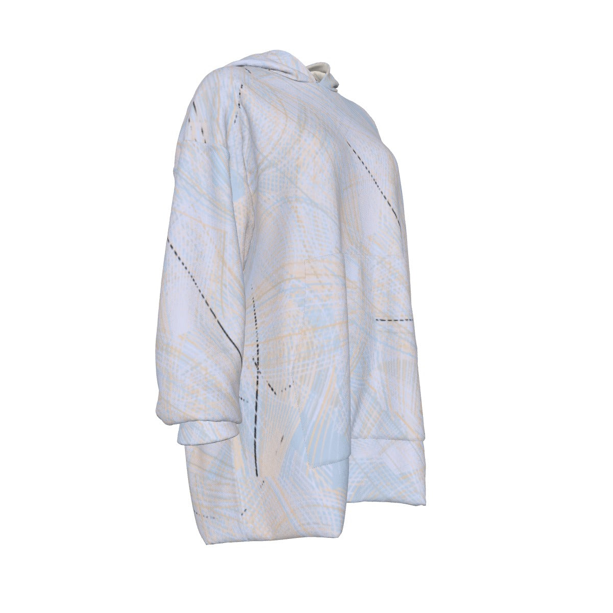 All-Over Print Women's Sherpa Fleece Hoodie Blanket