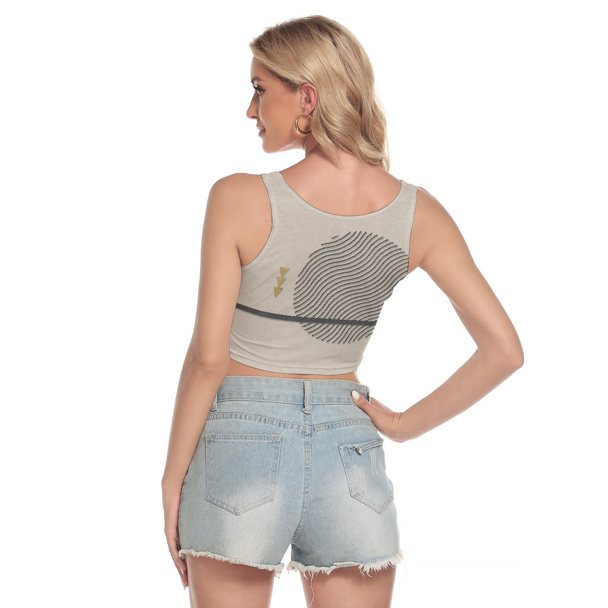 All-Over Print Women's Sport Crop Tank Top