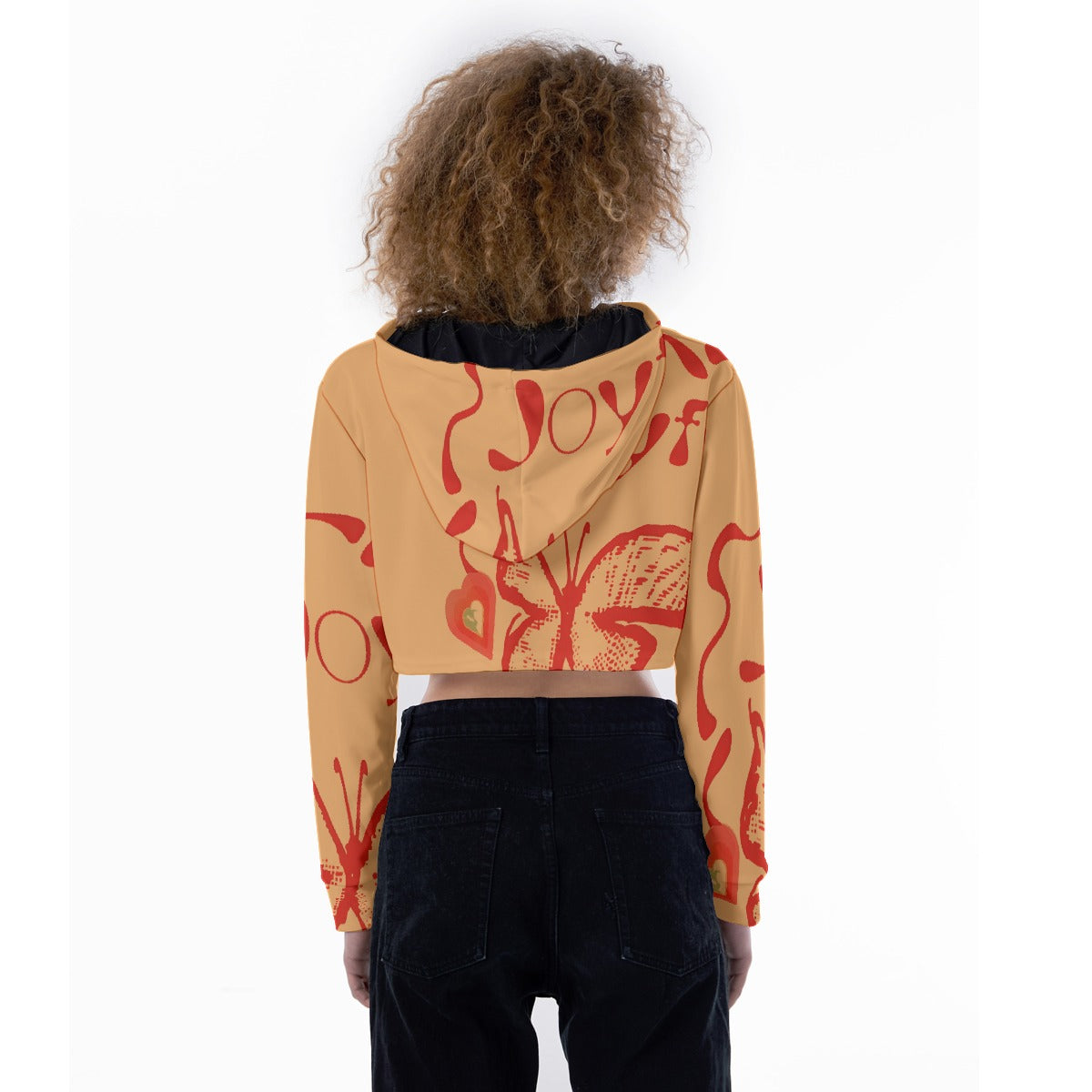 All-Over Print Women's Crop Top Hoodie