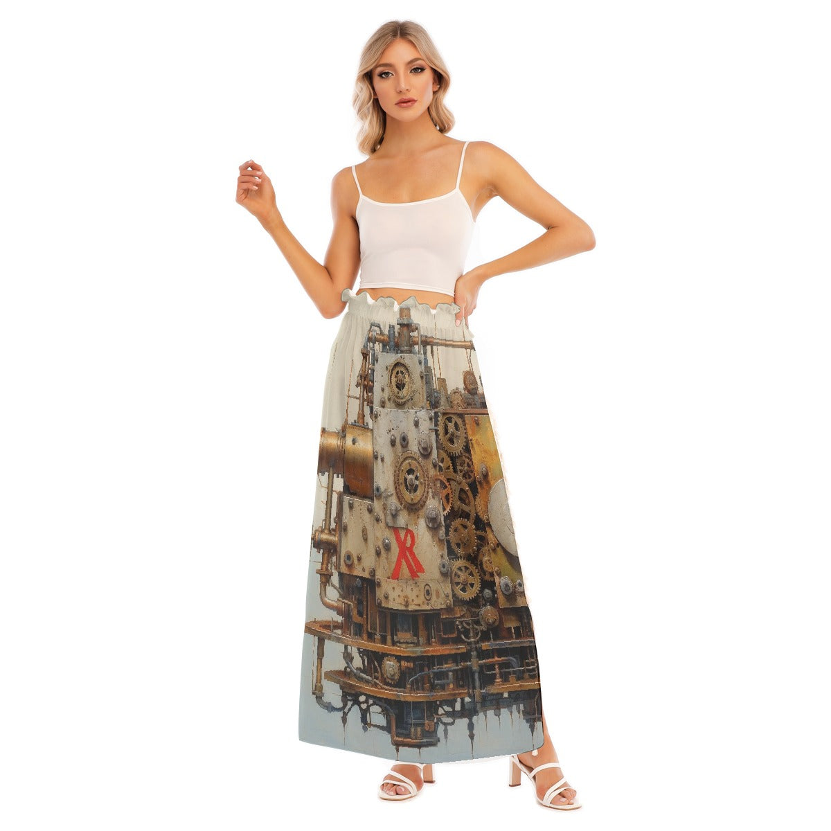 All-Over Print Women's Side Split Skirt