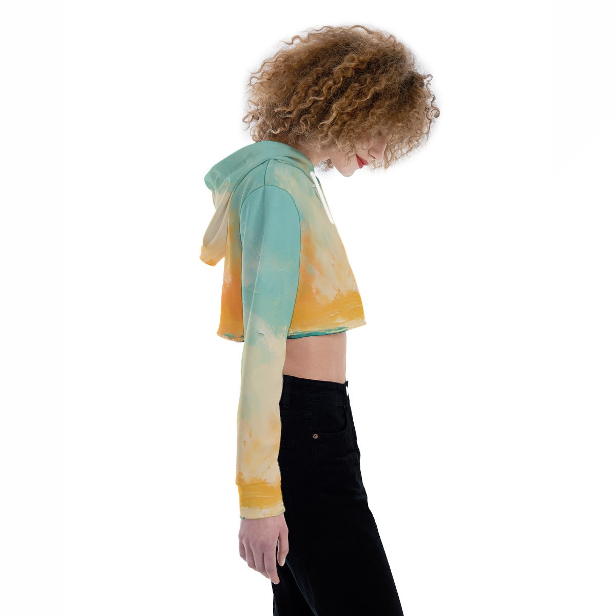 All-Over Print Women's Crop Top Hoodie