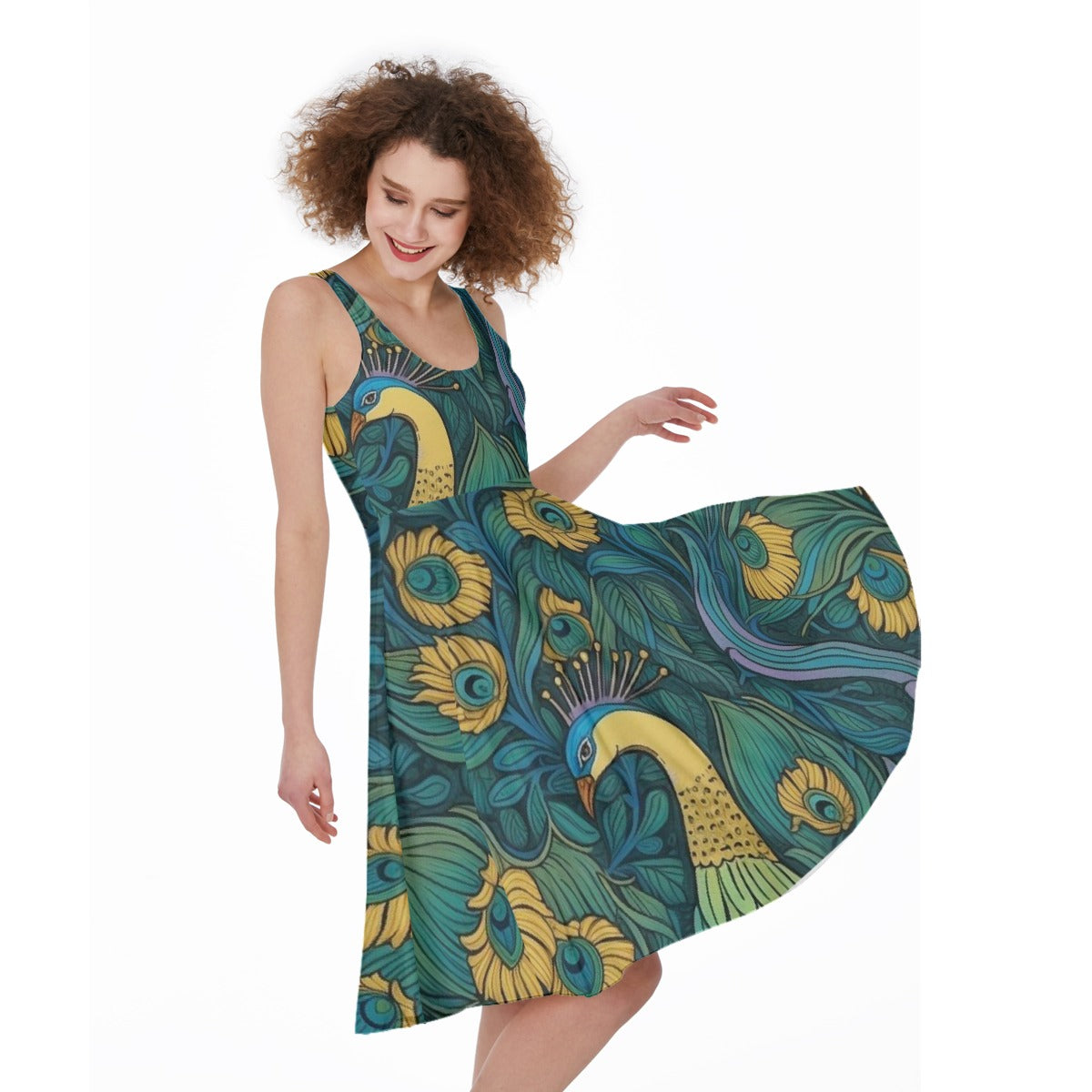 All-Over Print Women's Sleeveless Dress