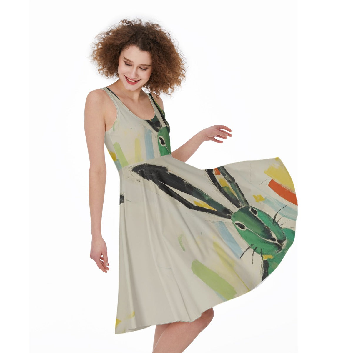 All-Over Print Women's Sleeveless Dress